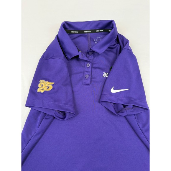 Nike Golf Womens Dri-FIT Purple Polo Shirt Pumpkin Ridge 25th Anniversary Size M - Picture 5 of 10